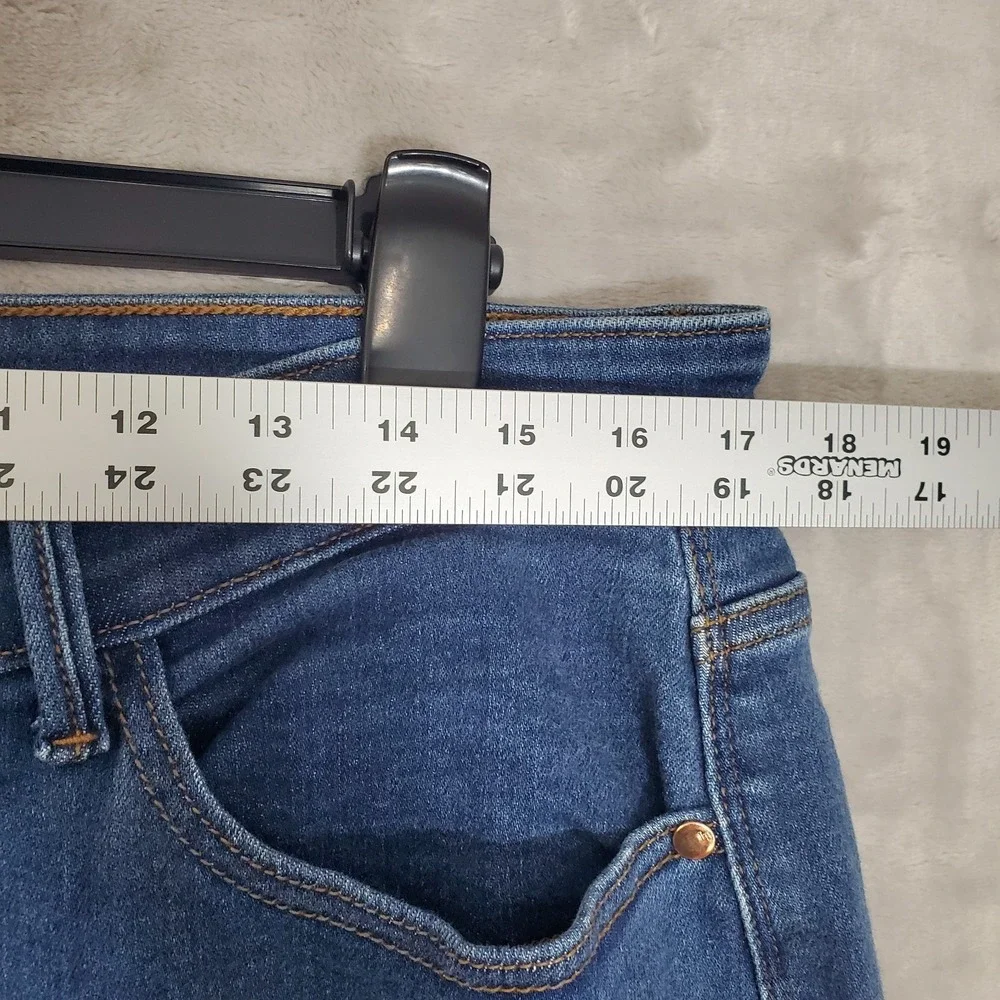 Judy Blue Jeans Womens Size 16W Blue Wide Leg Stretch Denim High Rise EUC - Picture 6 of 9